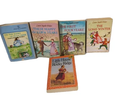 Laura Ingalls Wilder Book Lot of 4 +1 Little House on Rocky Ridge Roger MacBride - Image 1 of 4