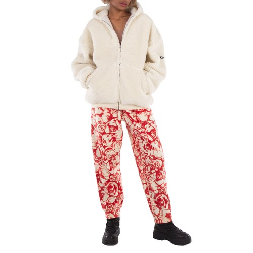 Felpa con cappuccio e zip in shearling Balenciaga