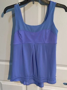 Lululemon SIZE 6~ Tame Me Tank PERIWINKLE ~VERY GOOD CLEAN CONDITION - Picture 1 of 9