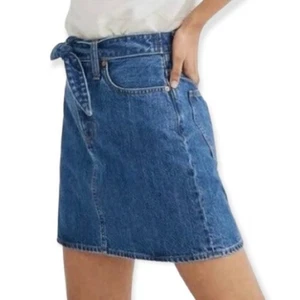 Madewell Denim Tie Front Skirt Size 25 - Picture 1 of 7