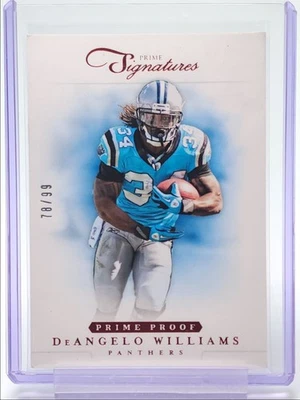DEANGELO WILLIAMS 2012 PANINI PRIME SIGNATURES PRIME PROOF RED /99 Q0333 - Image 1 of 2