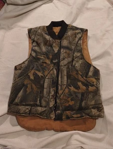 Realtree Wendeweste Camouflage braun Canvas Jagd Arbeitskleidung Gr. Herren M lesen - Bild 1 von 10