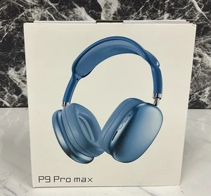Nuevos Auriculares P9 PRO MAX Cancelación de Ruido Auriculares Bluetooth AZUL - Imagen 1 de 2