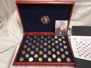 The Morgan Mint 24kt Gold-Plated 50 State Quarter Coin Box Set, Complete 50/50 - Picture 1 of 18