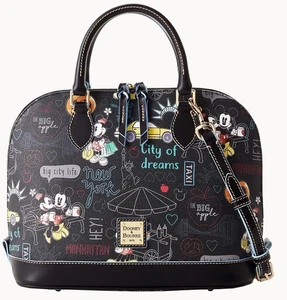 Dooney Bourke Disney NYC Purse Pebbled Black City of Dreams TB1 NWT Make Offer - Picture 1 of 8