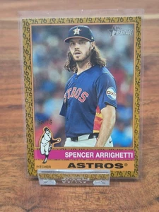 2025 Topps Heritage Spencer Arrighetti Houston Astros #454 Color of the Year /76 - Bild 1 von 2