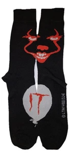 Calcetín informal Stephen King IT Capítulo Dos Pennywise Crew ~ Talla 6-12 ~ Nuevo - Imagen 1 de 5