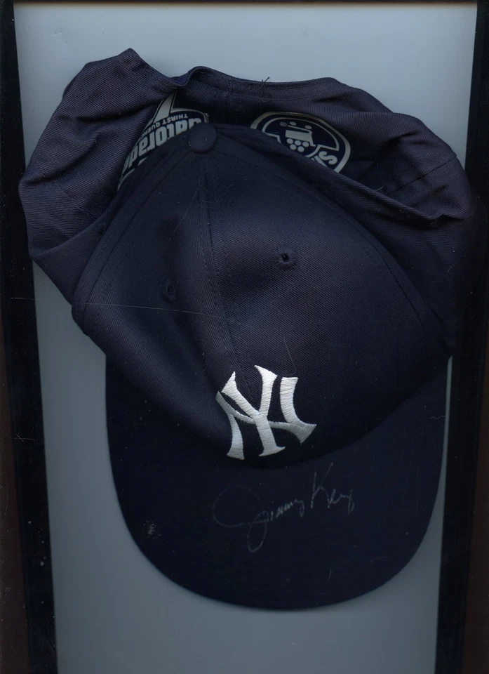 Gorra/gorra autografiada Jimmy Key de los Yankees de Nueva York Foto 1 de 1