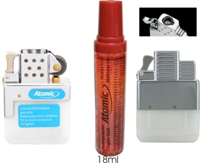2 x Gas Insert Jetflame+Normalflamme Einsatz für Zippo + andere Benzin Feuerzeug - Bild 1 von 4