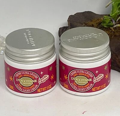 2x L'Occitane En Provence Body Festive Garden Ultra Light Cream - 1.1 oz -Sealed - image 1 of 4