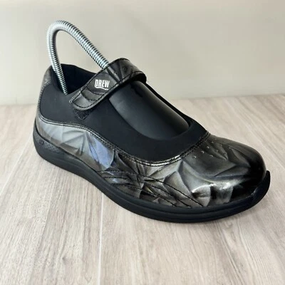 Zapato Mary Jane DREW Rosa Mármol Doble Profundidad Plano Azul Mármol Para Mujer’s 6.5 Foto 1 de 4