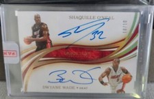 2019-2020 Immaculate SHAQUILLE ONEAL & DWAYNE WADE GOLD DUAL AUTO OC 1# 10/10 