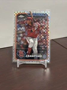 2024 Topps Chrome Update Brandon Crawford X-Fractor - Picture 1 of 2