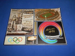ATHEN OLYMPISCHE SPIELE 1996 POSTKARTE AUSGESTELLT VON DER BANK VON ZENTRALGRIECHENLAND - Bild 1 von 6