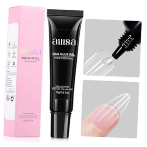 AILLSA Solid Nail Glue Gel Nail Tip Glue Super Strong Soft 15g solid nail glue - Picture 1 of 8