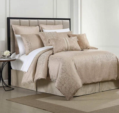 Croscill Esme Tan Queen Comforter Set : 4 Pc : Comforter : Skirt & 2 Pillow Sham - Image 1 of 4