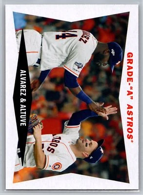 2020 Topps Archives #60CC-AA Grade "A" Astros Yordan Alvarez / Jose Altuve Combo - Image 1 of 2