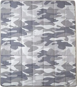 Manta con peso de 6 libras Heritage Kids, camuflaje, gris, gris - Imagen 1 de 5