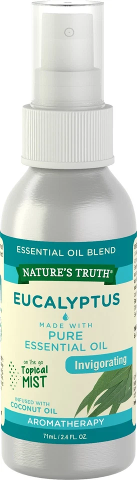 Aceite esencial de eucalipto Nature's Truth spray 100 % puro 2,4 oz Foto 1 de 1
