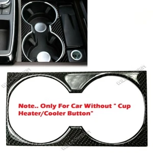 Real Carbon Fiber Water Cup Holder Trim Cover Fits 12-15 W166 ML350 ML63 #B - Picture 1 of 6