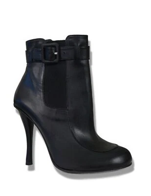 Botines de aguja ROGER VIVIER 36 de cuero negro con hebilla tonal 5,5 NUEVOS CON CAJA Foto 1 de 4