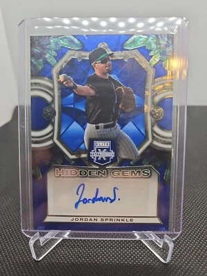2023 Panini Elite Extra Edition - Hidden Gems Blue #HG-JSP Jordan Sprinkle (RC) - Image 1 of 2