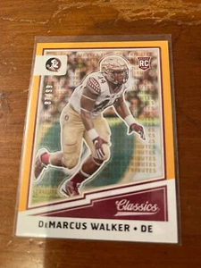 2017 Classics Timeless Tributes DeMarcus Walker RC Florida State Seminoles 87/99 - Foto 1 di 1