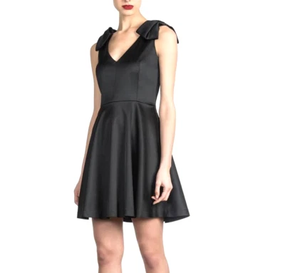 Vestido Shoshanna Para Mujer 4 Medianoche Lazo Hombro Lolita y2k Silencioso Lujo Baile de graduación Foto 1 de 4