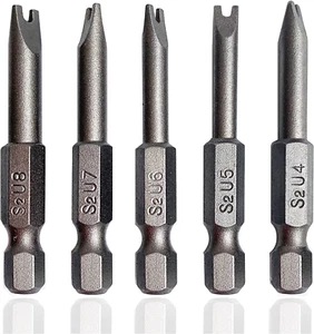 Schraubenschlüssel Schraubendreher Bits 5in1 Satz U4 U5 U6 U7 U8, SKZIRI 5-tlg U-Form Schraubendreher - Bild 1 von 8