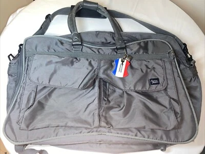 Винтажный чемодан American Tourister из серой ткани с несколькими отделениями - Изображение 1 из 4