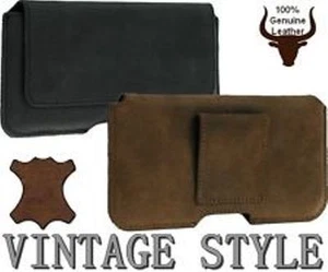  LEATHER CASE  - BLACK - for SMARTPHONE - Photo 1 sur 1