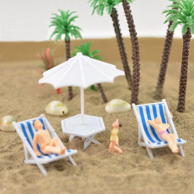 TYS10050 1 Set Model Trains O scale 1:50 Parasol Sun Beach Umbrella Gifts - Image 1 of 4