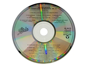 Various Artists 19 Hot Country Requests Volume 3 III CD Epic 1986 DISC ONLY - Imagen 1 de 3