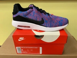 NEW Nike Air Max Modern Flyknit Men's Running Shoes Blue/Black 876066 401 - Picture 1 of 4