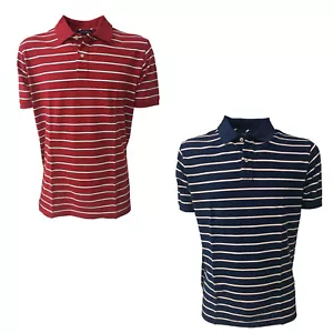Gransasso Men's Half Sleeve Striped Polo 100% Cotton Made in Italy - Picture 1 of 7
