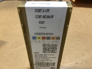 NEW ISCAR CCMT 3.1.PF IC807 inserts 10 pack - Picture 1 of 5