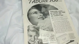 Pubblicità 1935 Vintage LUX Sapone WC Zenzero Rogers DONNA HOME JOURNAL - Foto 1 di 3