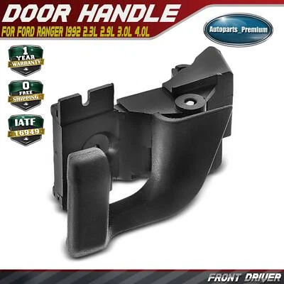 Front Left Driver Side Textured Black Interior Door Handle for Ford Ranger 1992 - Image 1 of 4