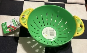 Jacenc Mini Colander Green & Yellow New With Tags - Picture 1 of 5