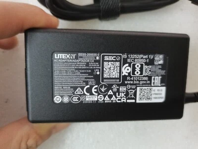For System76 Lemur Pro Lemp13 OEM LITEON 20V 3.25A USB-C 65W PA-1650-58 Charger - Image 1 of 4
