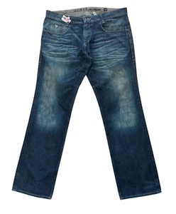 Jeans Guess uomo fuorilegge 38x33 blu denim taglio dritto premium streetwear Y2K anni 90 - Foto 1 di 14