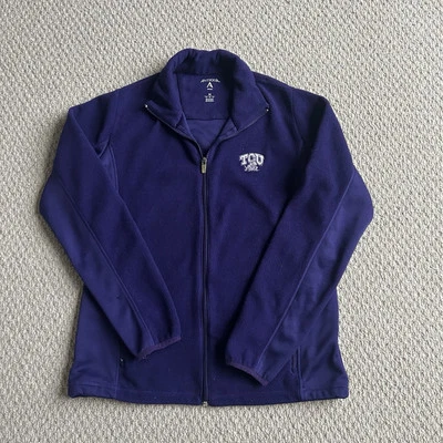 TCU Horned Frogs Women's Purple Fleece Full Zip Sweater  - Image 1 of 4