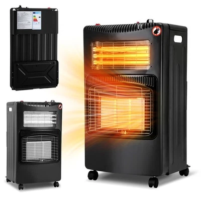 4200W Gasheizung Heizgerät Gasheizofen LPG Gasheizer Gaskamin Infrarot - Bild 1 von 4
