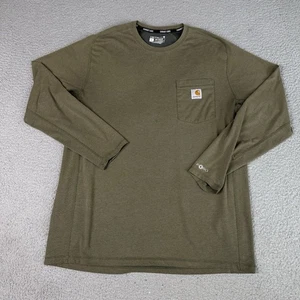 Carhartt Force T-Shirt Herren Large Braun Langarm Relaxed Work Outdoor 104617 - Bild 1 von 9
