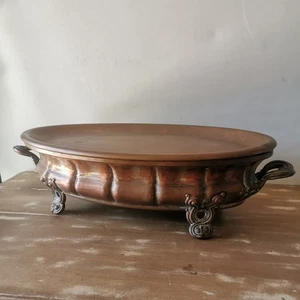 Alter doppelter Flachwärmer 19. Jh. Goldschmied JM / Ref. A175 - Bild 1 von 24