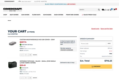 Covercraft Custom Weathershield HD Car Cover w Mirror P 2006 BMW 650i Base Model - Image 1 of 3