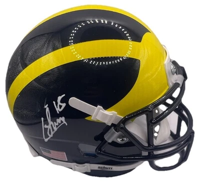 COLSTON LOVELAND SIGNED AUTOGRAPHED MICHIGAN WOLVERINES MINI HELMET PSA/DNA - Image 1 of 2