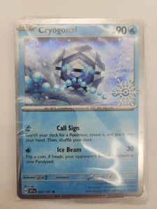 Cryogonal 047/191 Pokemon Holiday Calendar 2025 Stamp Snowflake SEALED - Bild 1 von 4