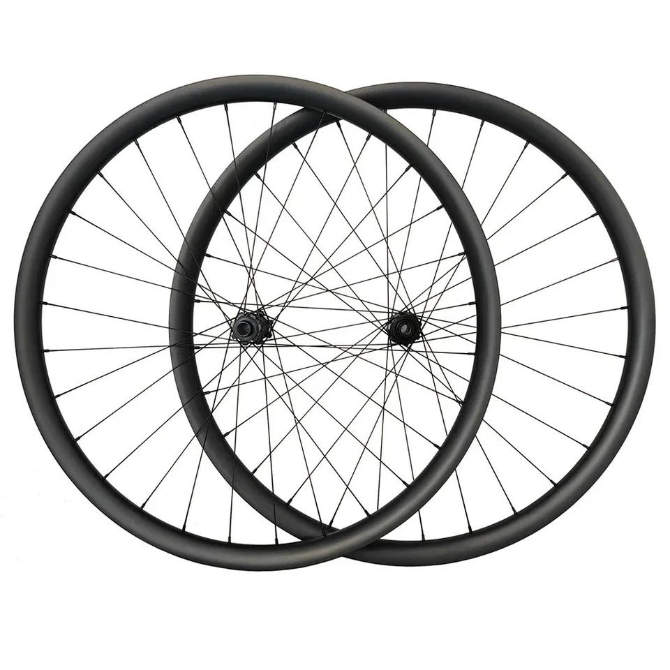 Juego de ruedas de carbono 29er MTB XC BOOST 28 orificios freno de disco cubierta tubeless HG XD MS Foto 1 de 4