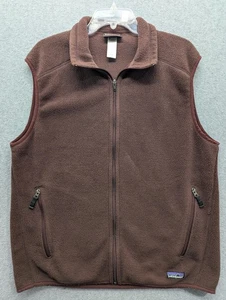 Patagonia Synchilla Fleece Weste Herren Large braun Full Zip Taschen Outdoor - Bild 1 von 9
